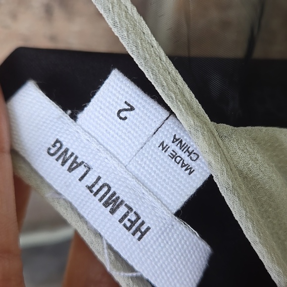 Helmut Lang Colorblock Chroma Draped Dress Size 2 - Picture 7 of 8